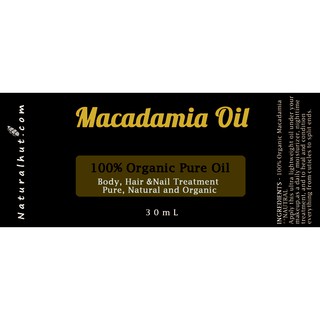 (hàng Mới Về) Tinh Dầu Ahir Taun - Macadamia Nguyên Chất Chăm Sóc Tóc Và Da 30ml