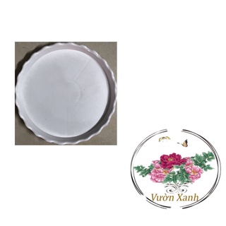 Đĩa lót chậu tròn khía phi 8,5cm - #046d#