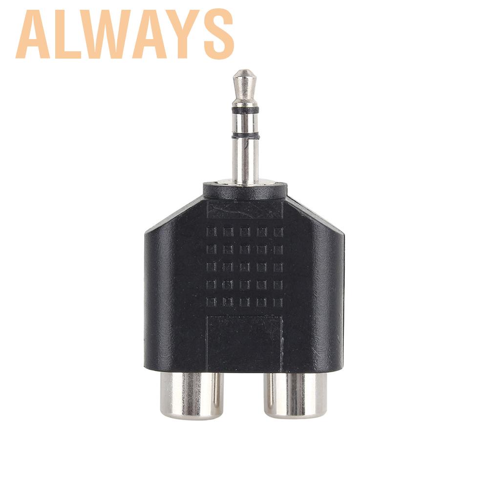Đầu Chuyển Đổi Âm Thanh Từ Giắc Cắm 3.5mm Sang 2 Cổng Rca Chuyên Dụng