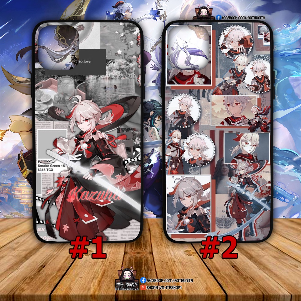Kazuha Genshin impact Ốp Lưng Anime Xiaomi Redmi Note 11 11s 10 10s pro 5g 9 9c 9s 8 pro 11T Pro 12 Pro 11 12