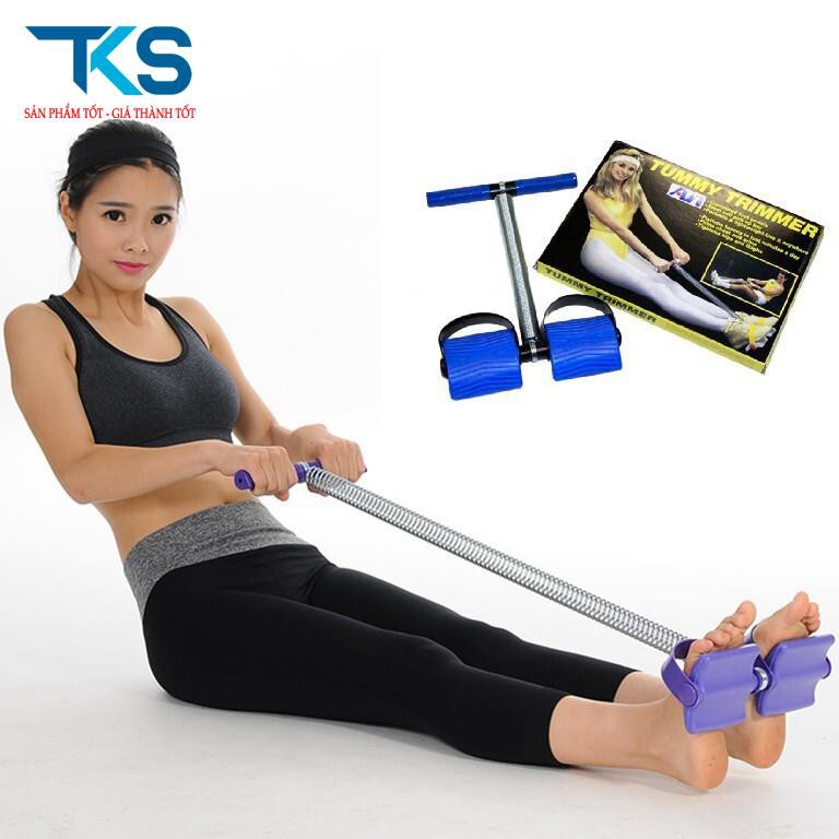Dây kéo đàn hồi lò xo thép siêu bền Tummy trimmer dụng cụ thể dục tập gym cơ bụng tay eo lưng tại nhà tiện dụng