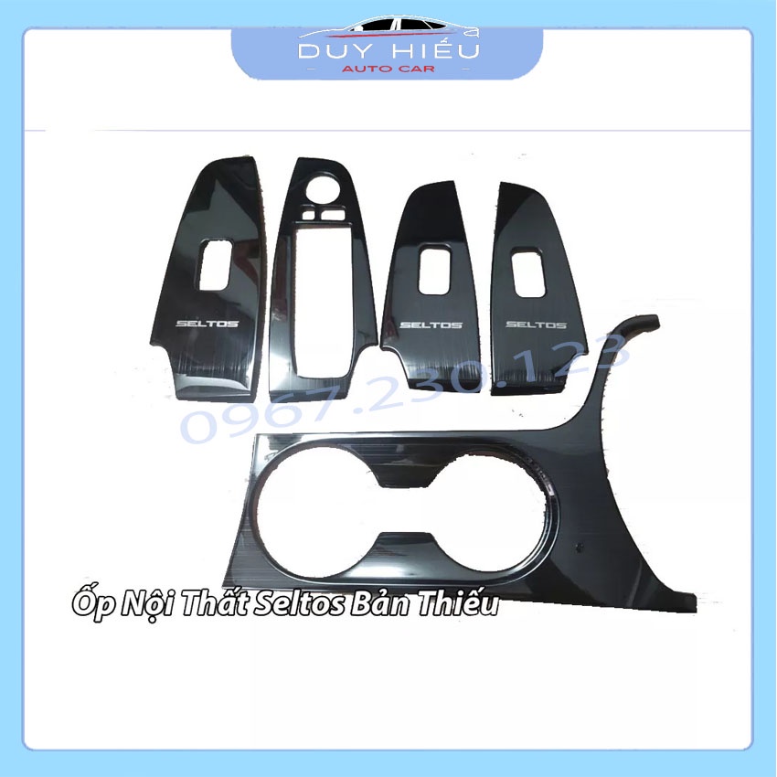 Ốp nội thất xe Kia Seltos 2020 chất liệu titan cao cấp cho xe bản thiếu và bản đủ