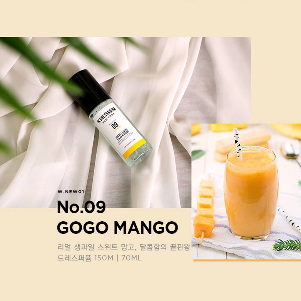 [70/150ml] Xịt thơm W Dressroom Dress & Living Clear Perfume | Thế Giới Skin Care