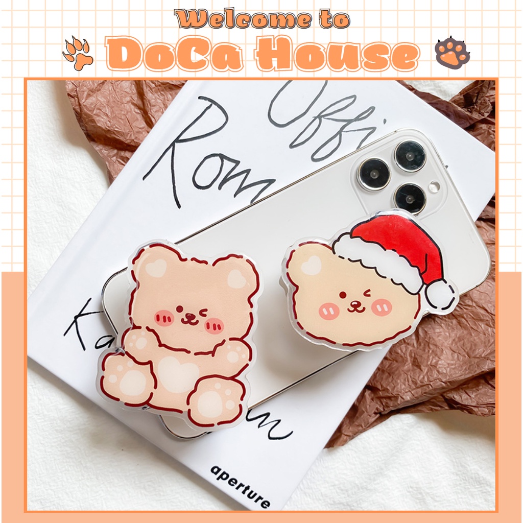 Popsocket nhựa, giá đỡ chống lưng điện thoại nhiều mẫu đáng yêu, dễ thương - DoCa
