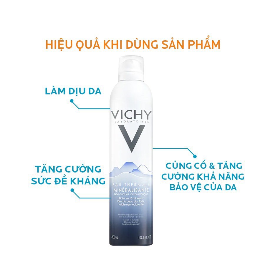 Xịt khoáng Vichy EAU Thermale Bổ sung nước và các khoáng chất cần thiết giúp cân bằng tái taạo da sản phẩm tin dùng