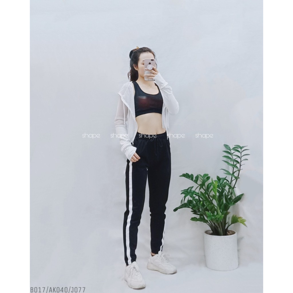 [J077] Quần track pant Shape trơn