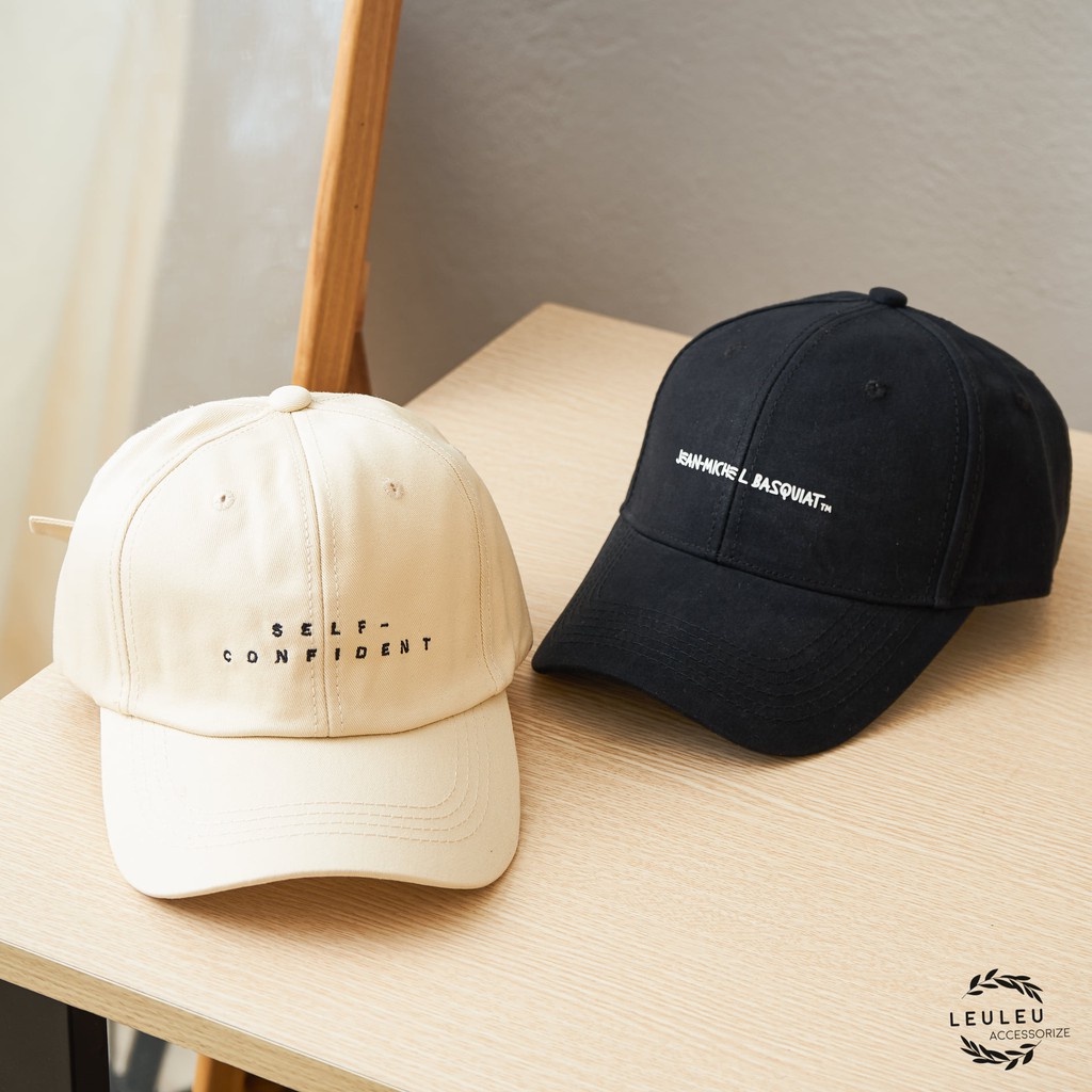 [Mã SKAMLTSM9 giảm 10% đơn 99K] Mũ lưỡi trai unisex tone be/đen năng động trẻ trung leuleu.accessorize