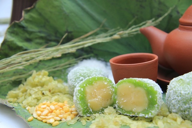 Bánh cốm phủ dừa Bảo Minh