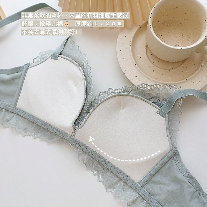 Áo Lót Nâng Ngực Không Gọng Vải Mỏng Thời Trang Dành Cho Nữ