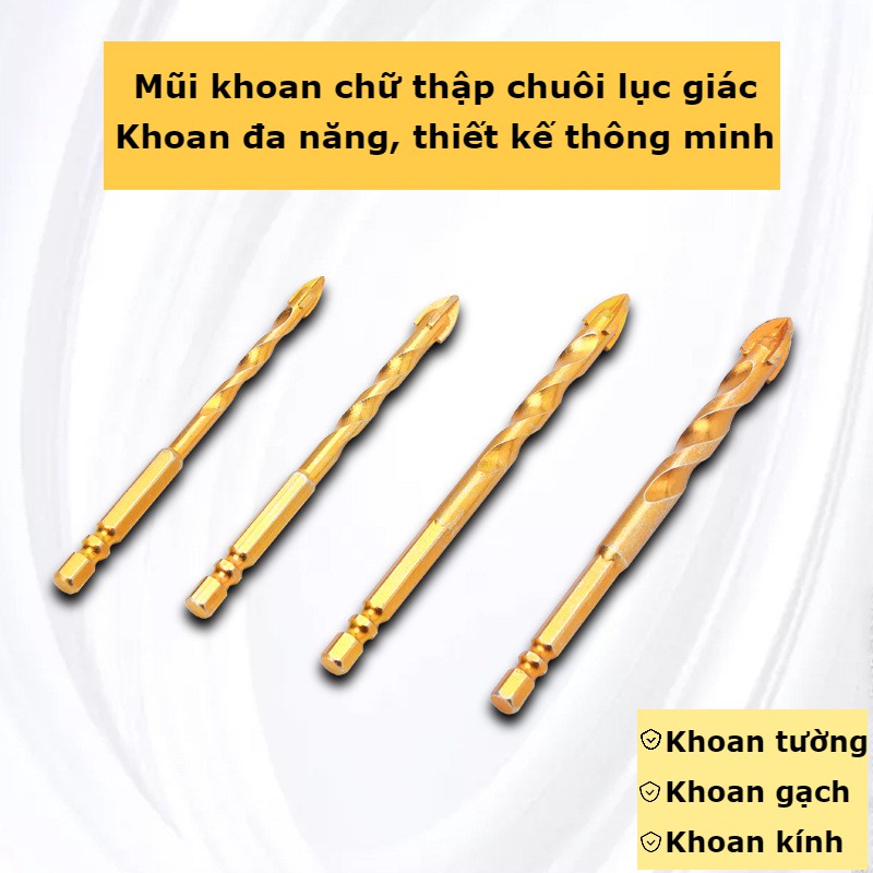 Mũi Khoan Đa Năng Chuôi Lục Giác KIM KHÍ ĐỨC NGUYEN