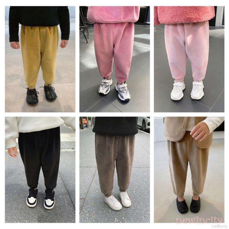 Quần jogger màu trơn dành cho bé gái