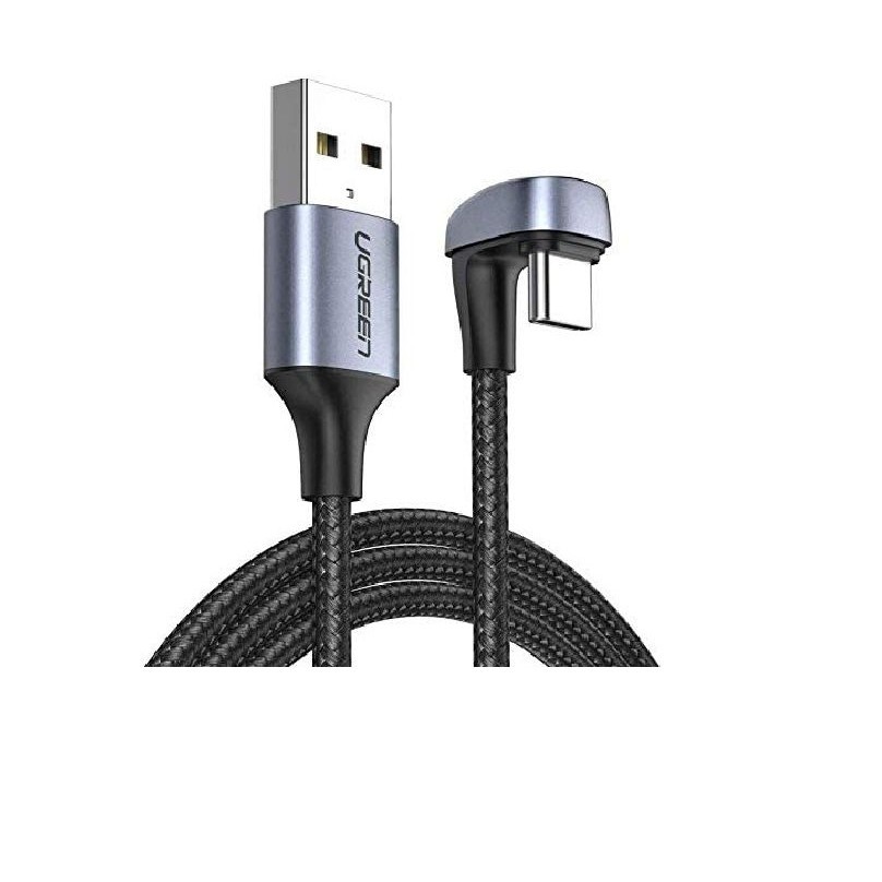 Cáp USB type C sạc nhanh đầu bọc nhôm chống nhiễu US311 Ugreen 70313 70314 70315 1M bẻ chữ U