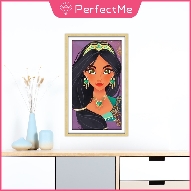 DISNEY Tranh Đính Đá 5D Tự Làm Hình Công Chúa Aisha 30x40