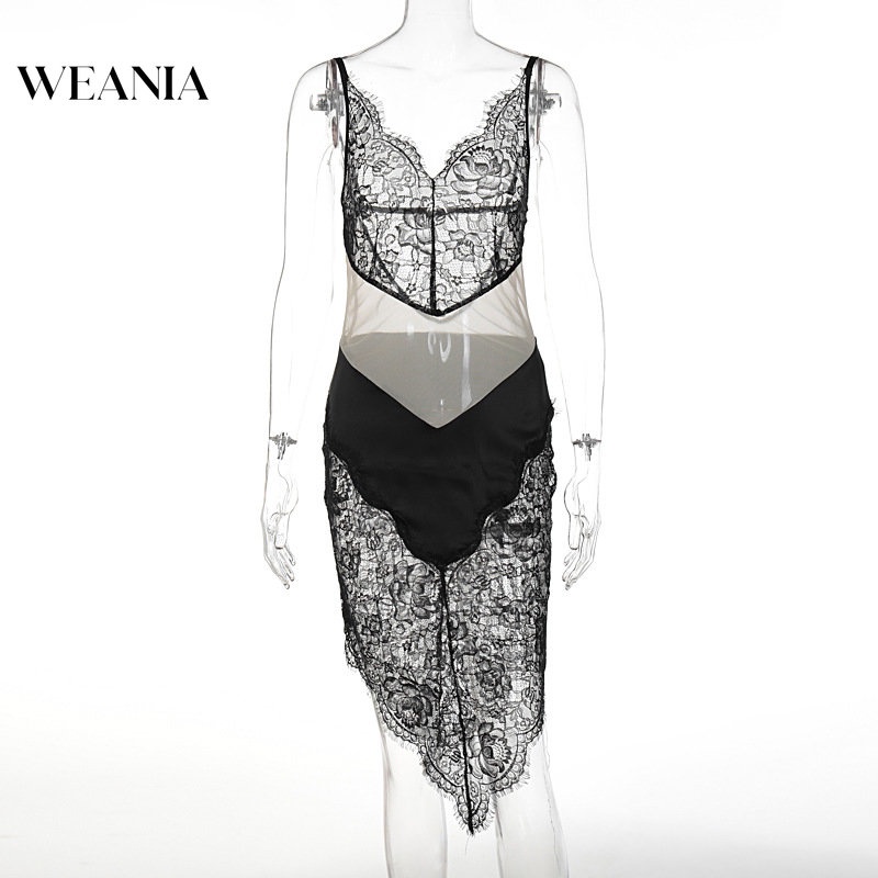 Đầm Hở Lưng PhốI Ren Hoa GợI CảM Cho Nữ