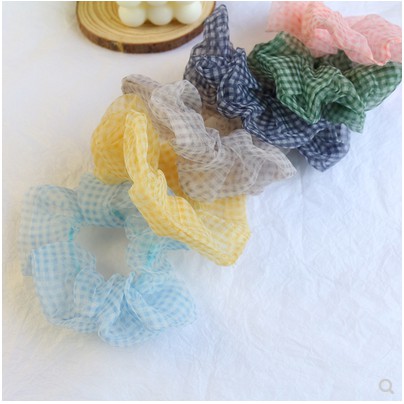 [Mã 151FASHIONSALE1 giảm 10K đơn 50K]Dây Buộc Tóc Vải Scrunchie Đơn Giản Thanh Lịch