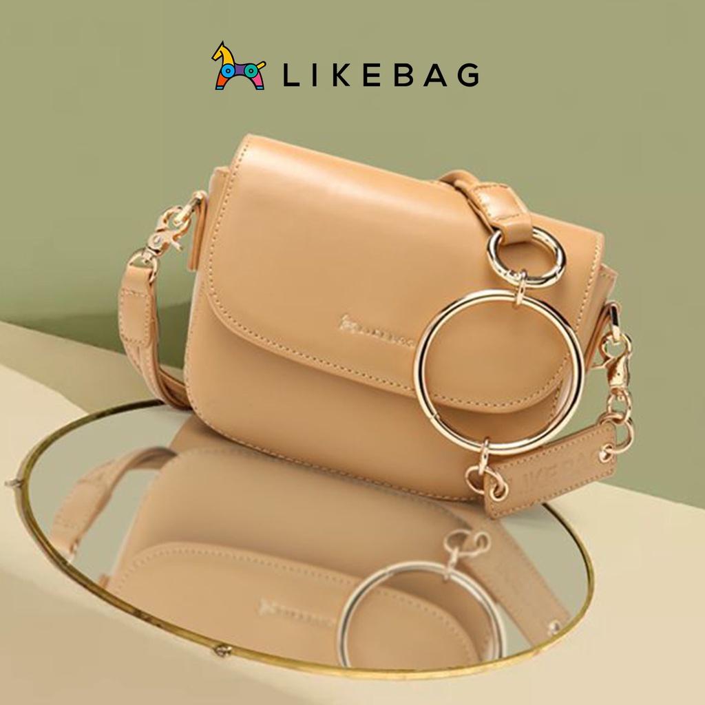 Túi đeo chéo nữ đeo vai thời trang LIKEBAG dây da phối xích độc đáo 125312163 - LIBAGI