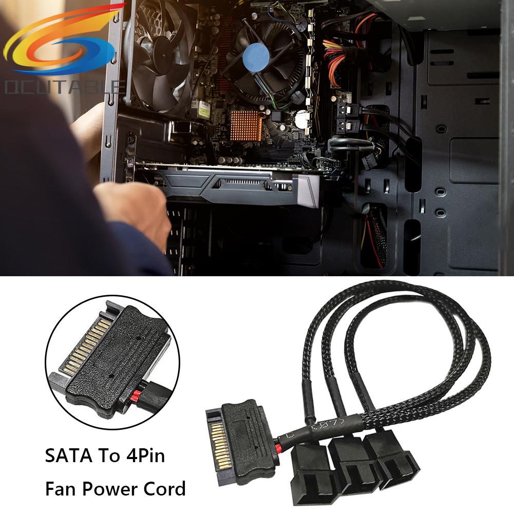 Cáp Chia Nguồn SATA Sang 4 Pin Cho Quạt Tản Nhiệt Máy Tính