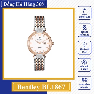 Đồng hồ điện tử nữ Bentley dây kim loại BL1867-202LTWI-SR chính hãng