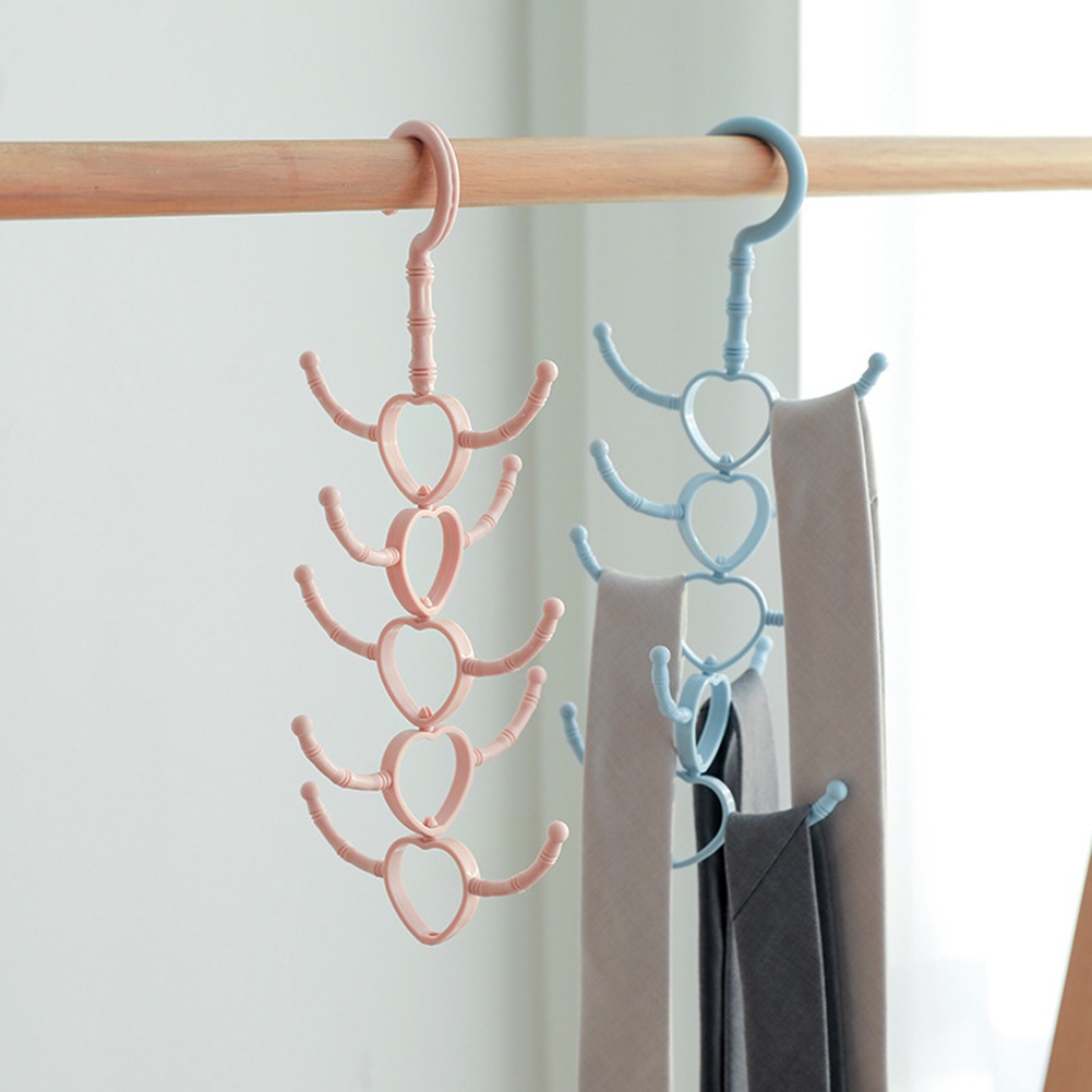 Móc Nhựa Treo Quần Áo 10 Móc Đa Năng Có Thể Xoay Được