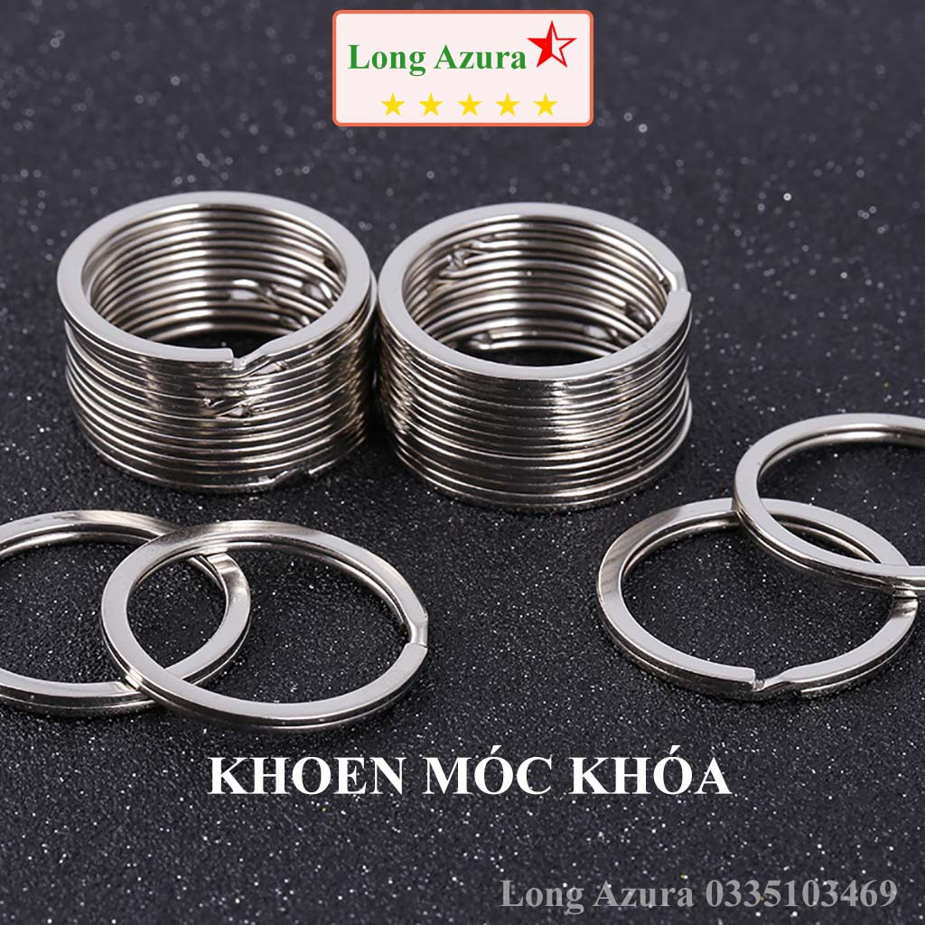 Khoen móc khóa, khoen chìa khóa, bịch 50 cái, inox304, không rỉ sắt, giá rẻ