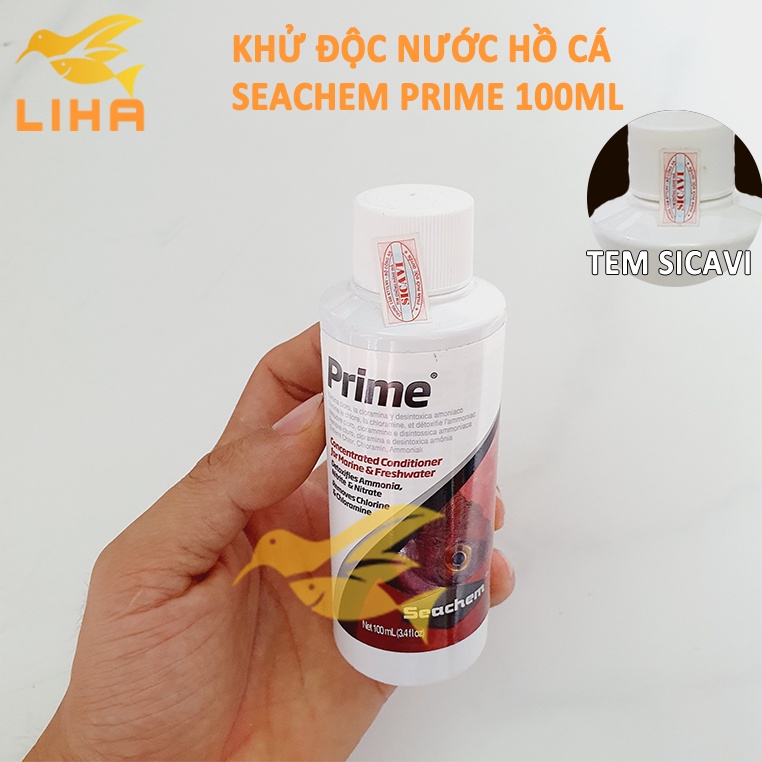 Seachem Prime - Dung Dịch Xử Lý Nước Khử Clo &amp; Kim Loại Nặng - Khử Độc Hồ Cá Thuỷ Sinh