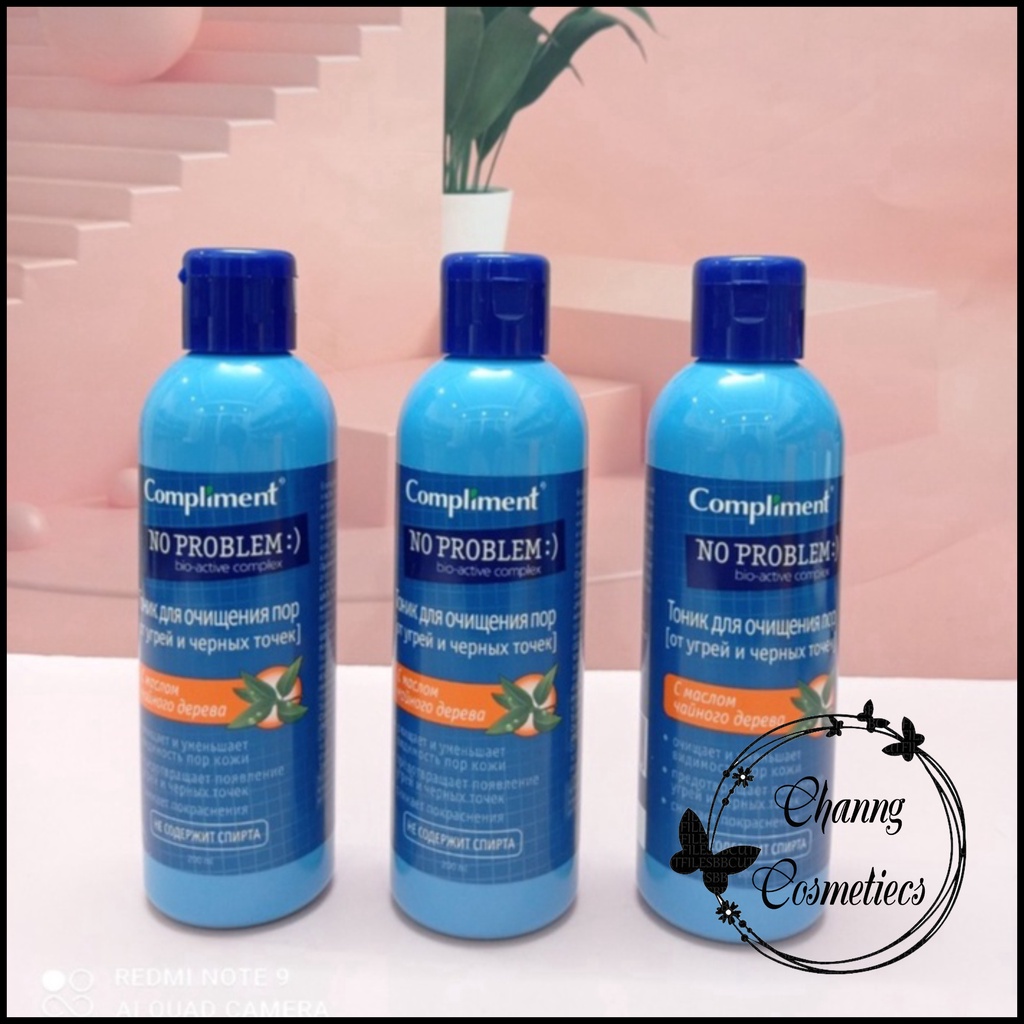 Nước hoa hồng toner giảm mụn dầu nhờn Compliment No problem Hàng Nga