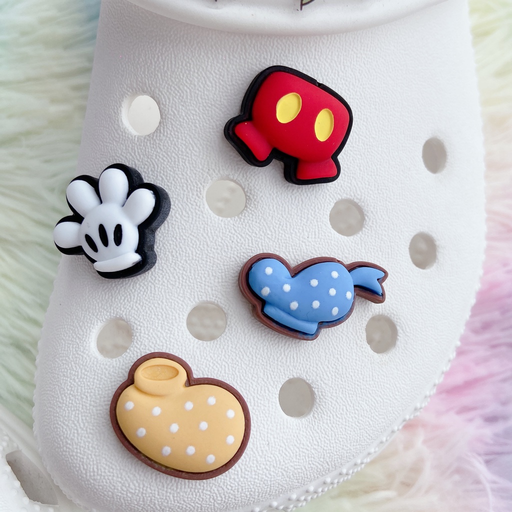 Set 7 Phụ Kiện Nút Giày Tự Làm Tiện Dụng#Bộ Đồ Hoạt Hình Mickey