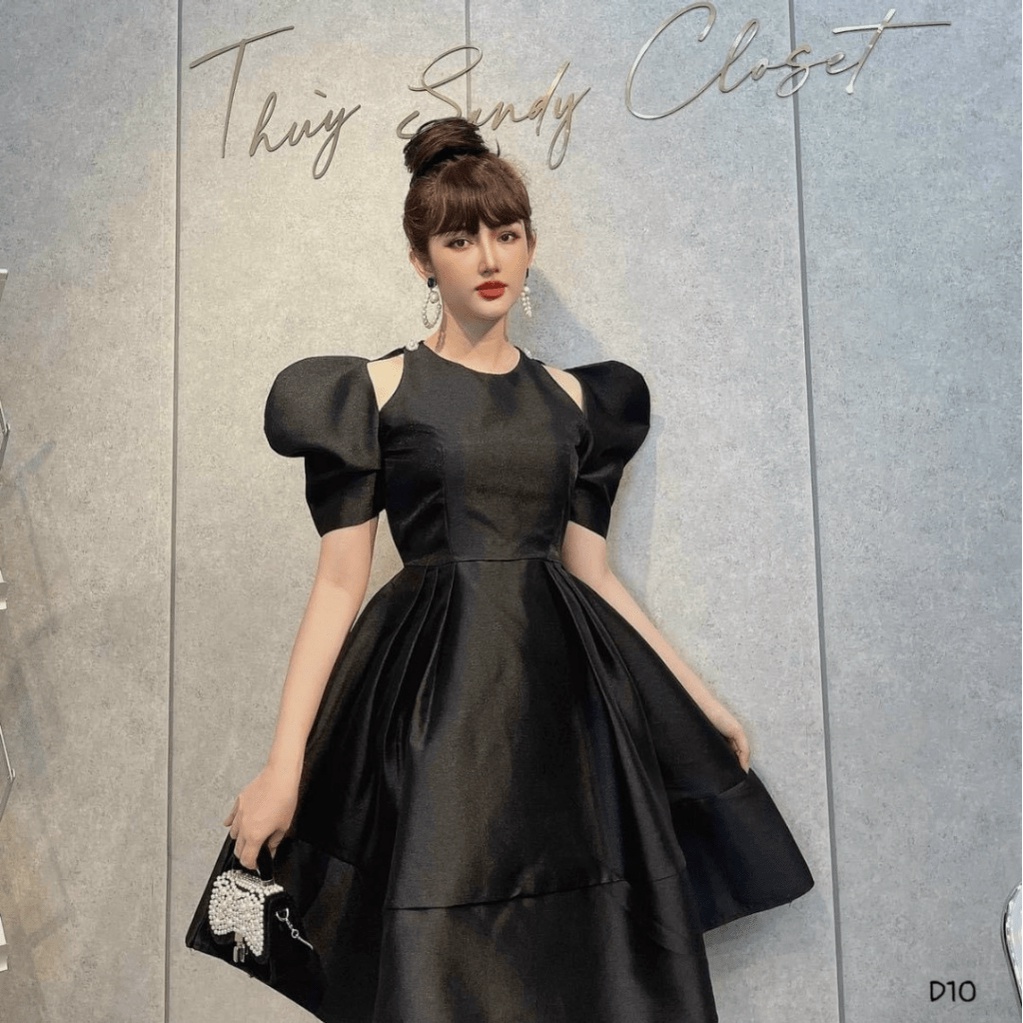 (Free ship) Mẫu Mới ---Đầm TAPTA Tay Bồng Dáng Xòe Cực Dễ THương UP HHP Fashion