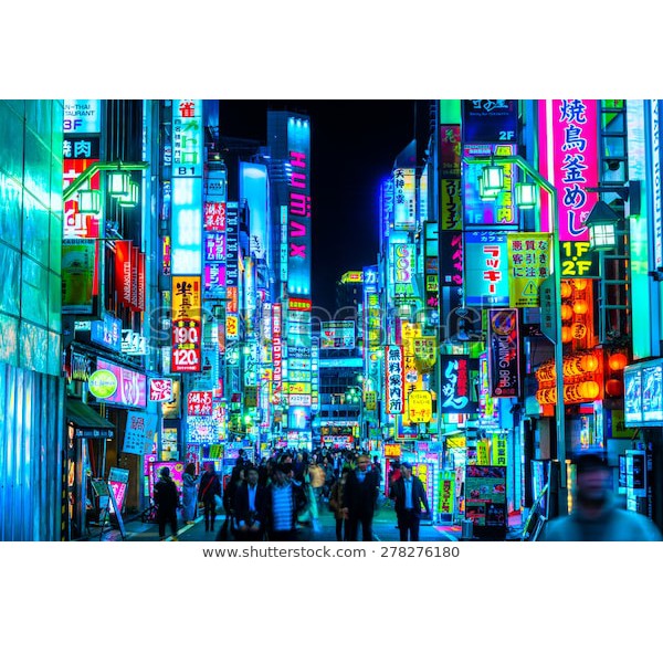 Tranh lụa 3d Đường Phố Nhật Bản ĐPNB-04