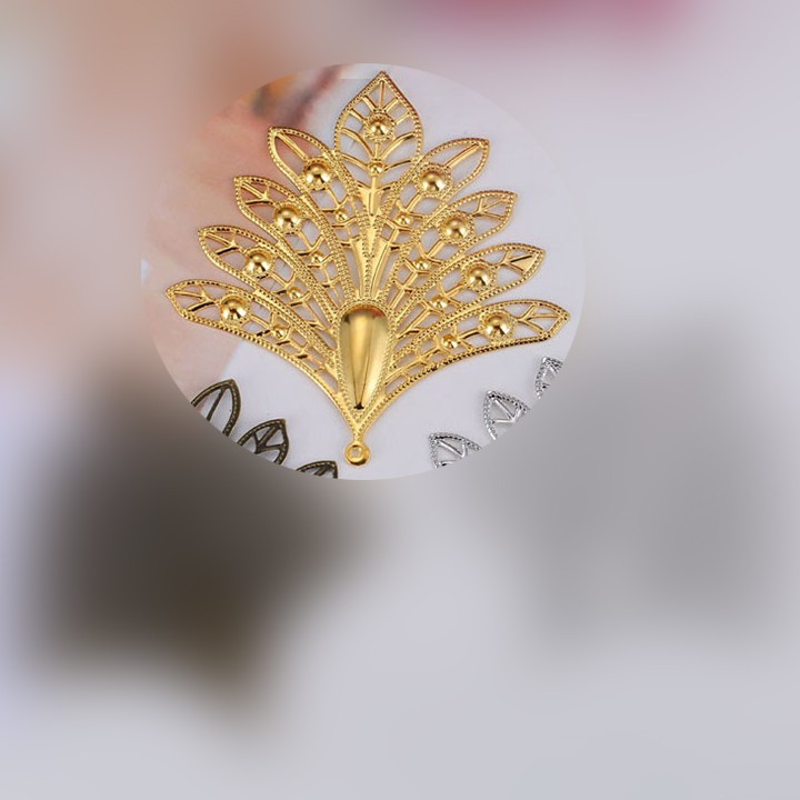 [Nguyên liệu làm trâm] 1 lá lớn 80*74mm làm vương miện Lolita