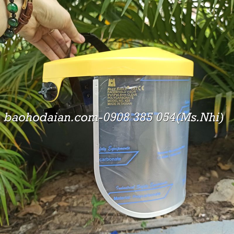 Bộ sản phẩm mặt nạ hãng Blue Eagle Vành Đội Mũ K4+Kính K25- Hàng có sẵn- Hình thật
