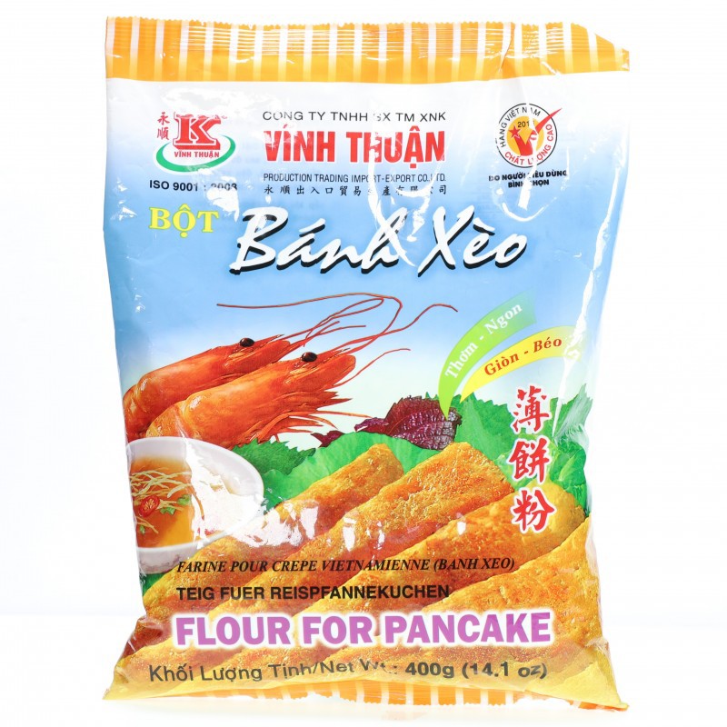 Bột bánh xèo Vĩnh Thuận gói 400g đạt tiêu chuẩn xuất khẩu Châu Âu