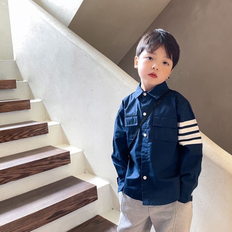 Áo Sơ Mi Tay Dài Thời Trang Dành Cho Bé Trai