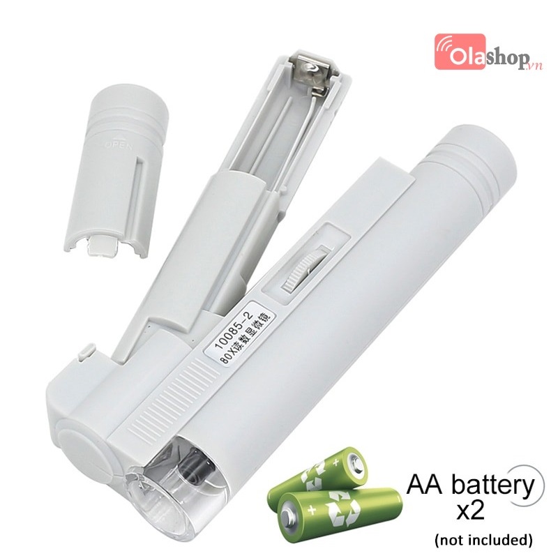 Kính lúp cầm tay có đèn độ phóng đại 100x