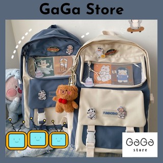 balo trong suốt, balo nữ thời trang đi học. Tặng kèm bộ huy hiệu như hình