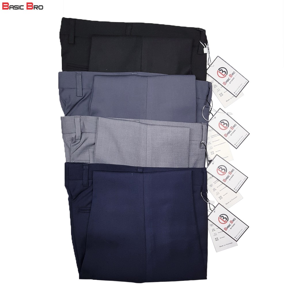 Quần âu nam ☘FREESHIP☘ Quần tây nam T91 mềm mịn dáng ôm slimfit xuất dư nối chuyền | BigBuy360 - bigbuy360.vn