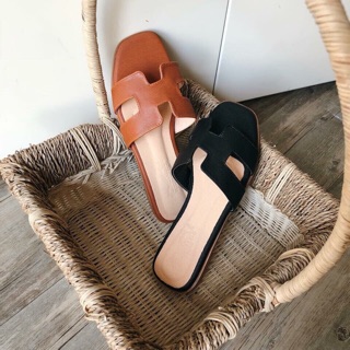 Dép Chữ H Da Xước