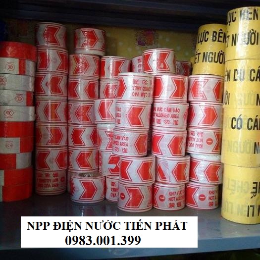 Cuộn băng rào cảnh báo, cuộn rào chắn công trình xây dựng, băng cảnh báo nguy hiểm 50m