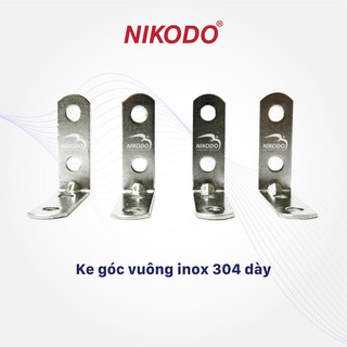 Ke góc vuông inox 304 dày 1.2mm, không gỉ, thi công nhà yến, công trình Nikodo