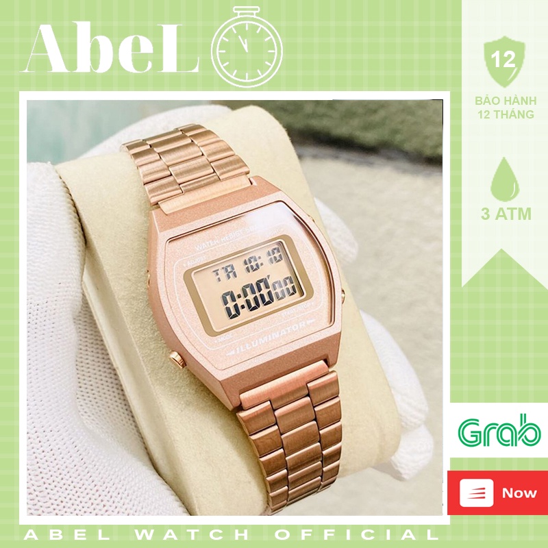Đồng Hồ Đeo Tay Điện Tử Nam Nữ B640 Rose Gold, Đồng Hồ Thời Trang Dây Thép Không Gỉ Chống Nước Tốt -