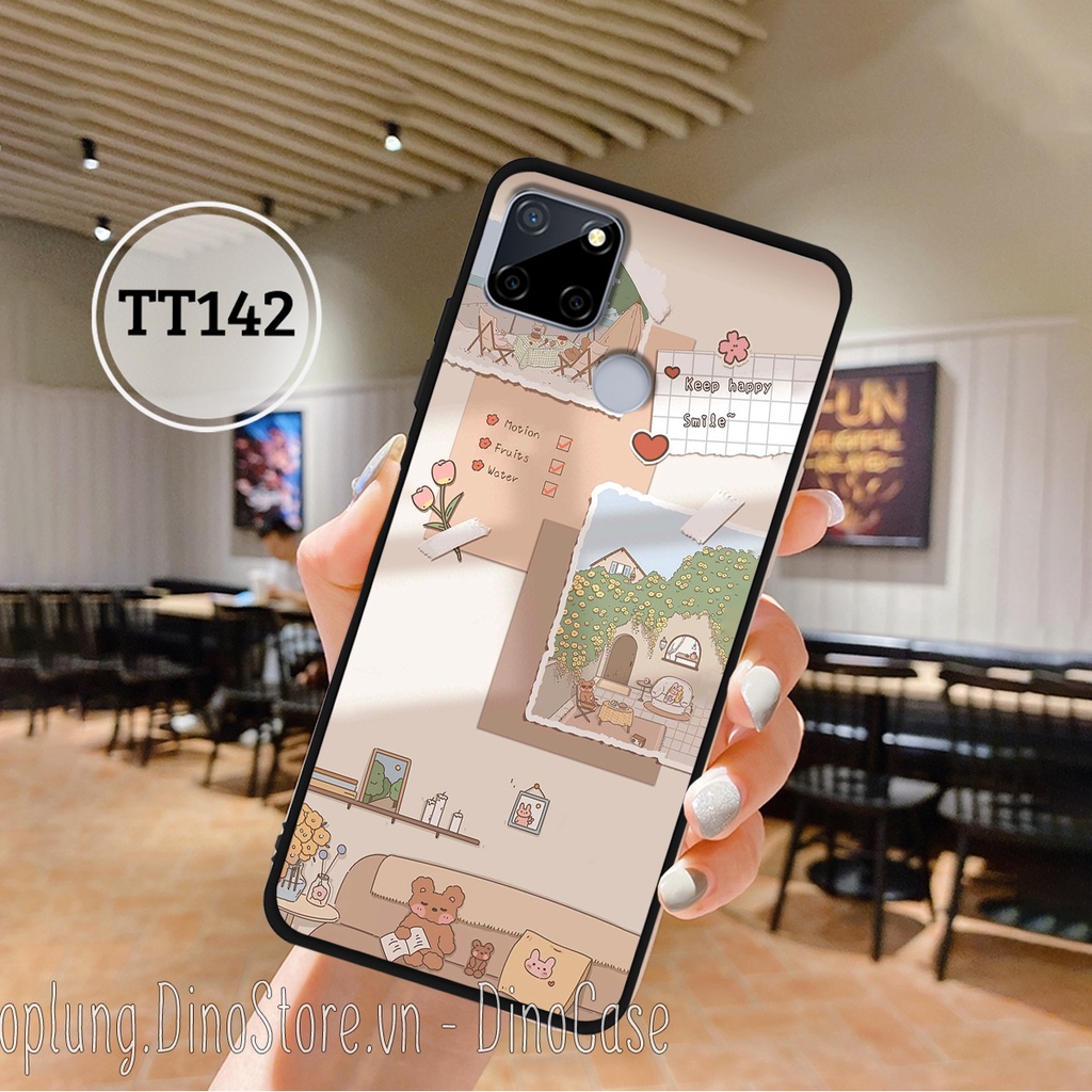 Ốp lưng Realme C21-C21y-C11-C12-C15-C20 - Ốp Realme lưng cứng viền dẻo in hình vintage nhẹ nhàng dễ thương.