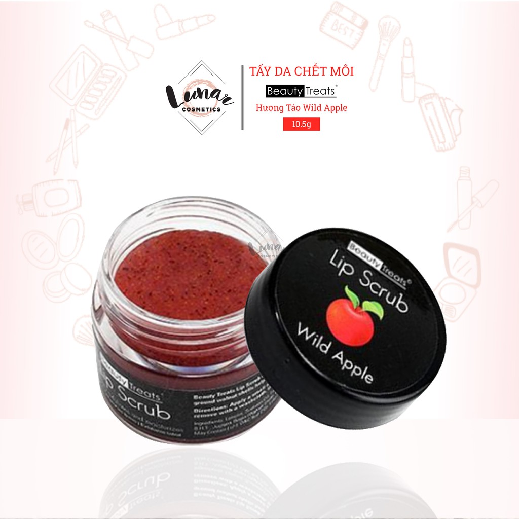 Tẩy Da Chết Môi Beauty Treats Hương Táo Wild Apple - Tẩy tế bào chết môi beauty treat