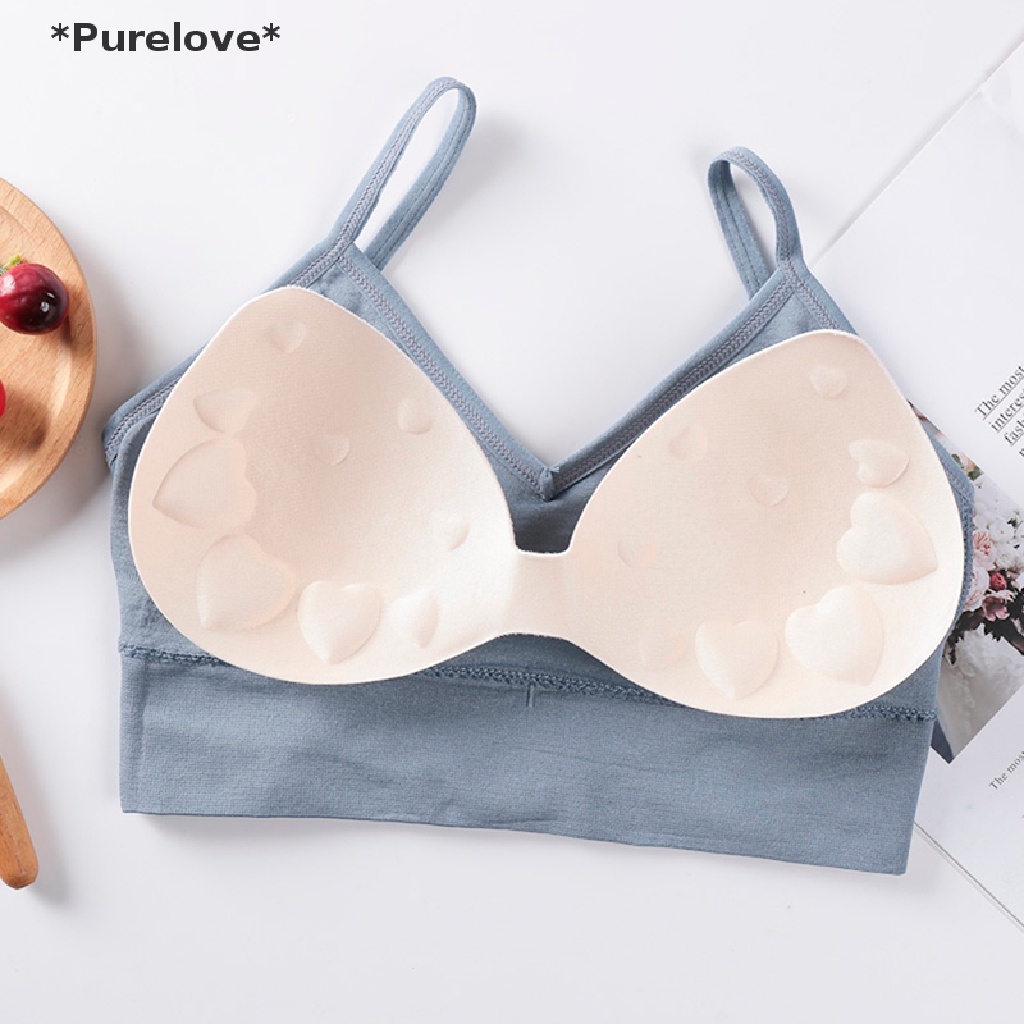Áo Lót Thể Thao Nâng Ngực Chất Liệu Cotton Không Đường May Dành Cho Nữ