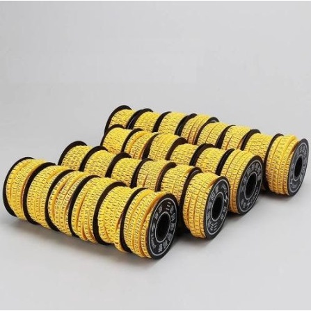 Vòng đánh số dây mạng cao su CAT5E CAT6E - Loại Cao Cấp, 1 Hộp 10 Vòng