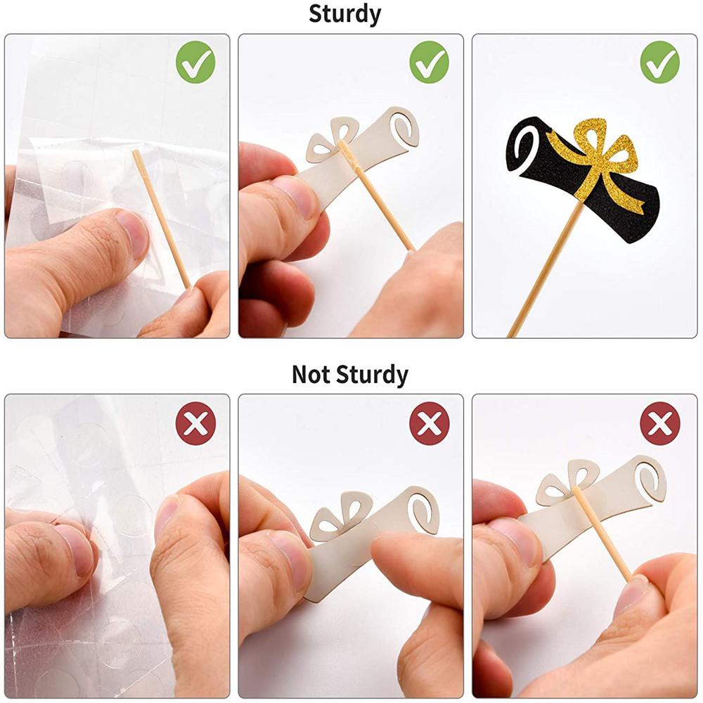 ESPO Set 12 Que Cắm Trang Trí Bánh Kem Hình Nón Tốt Nghiệp