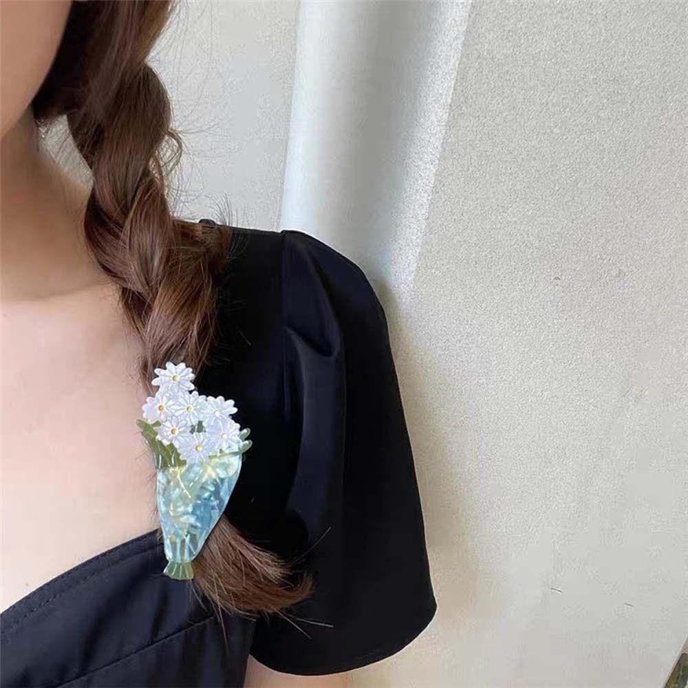 Kẹp Tóc Hình Quả Dứa / Chanh Bằng Acrylic Cho Nữ