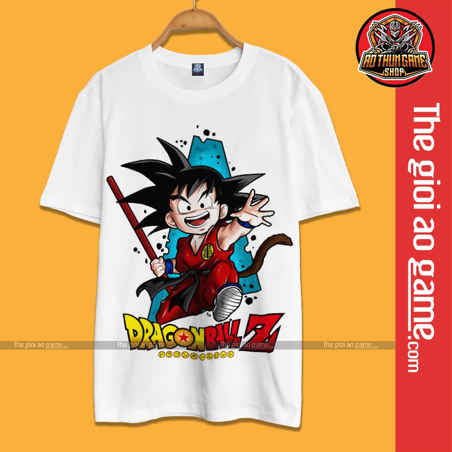 Áo thun Anime Songoku T05 Dragon Ball Z chính hãng giá xưởng có size Goku cho trẻ em bé trai và bé gái / AoThunGameVn