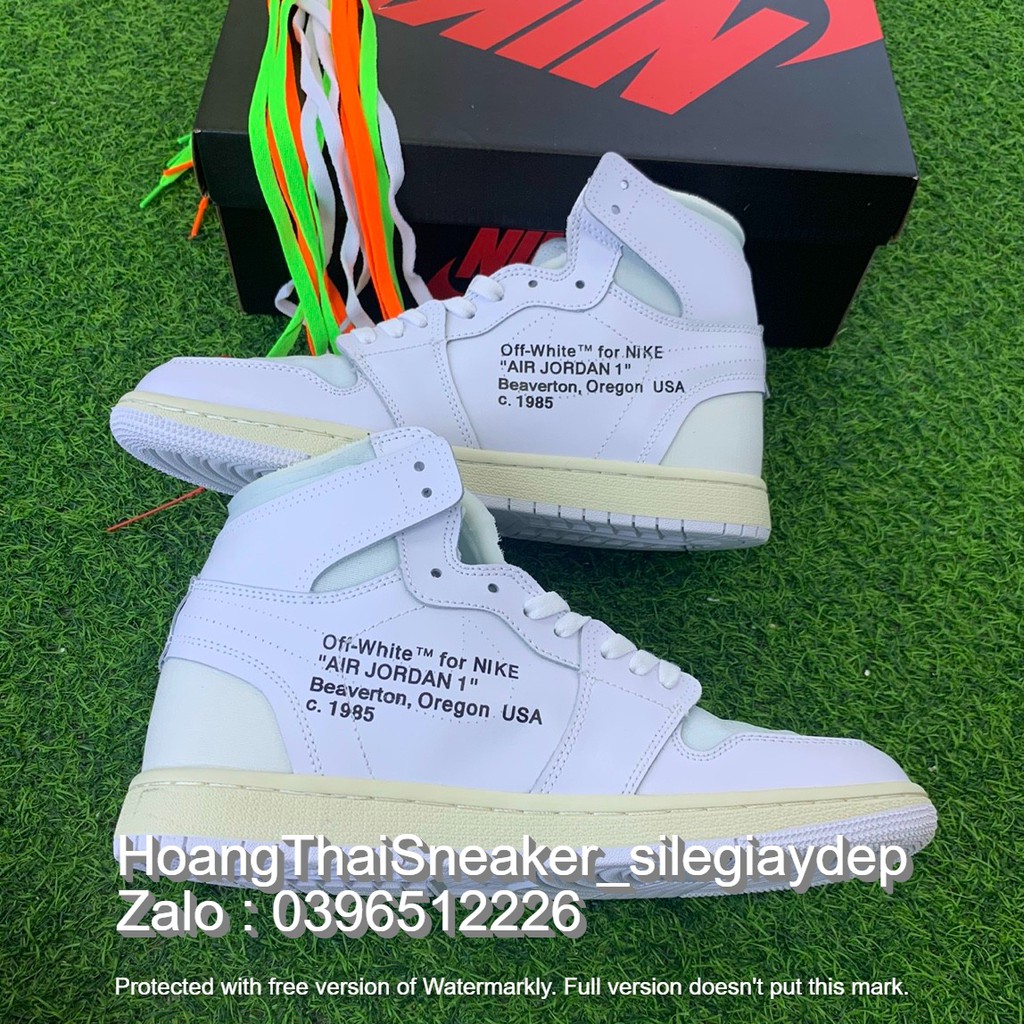 Giầy thể thao jordan 1 off white chicago cổ cao các màu hàng cực kỳ đẹp chuẩn 1:1 (full box bill + free ship)