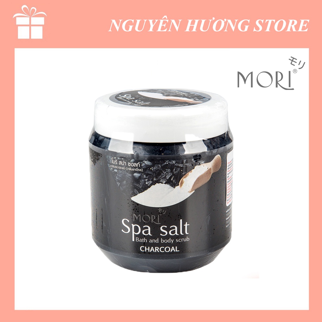 Muối Tắm Spa Mori than hoạt tính Mori Spa Salt -700gr