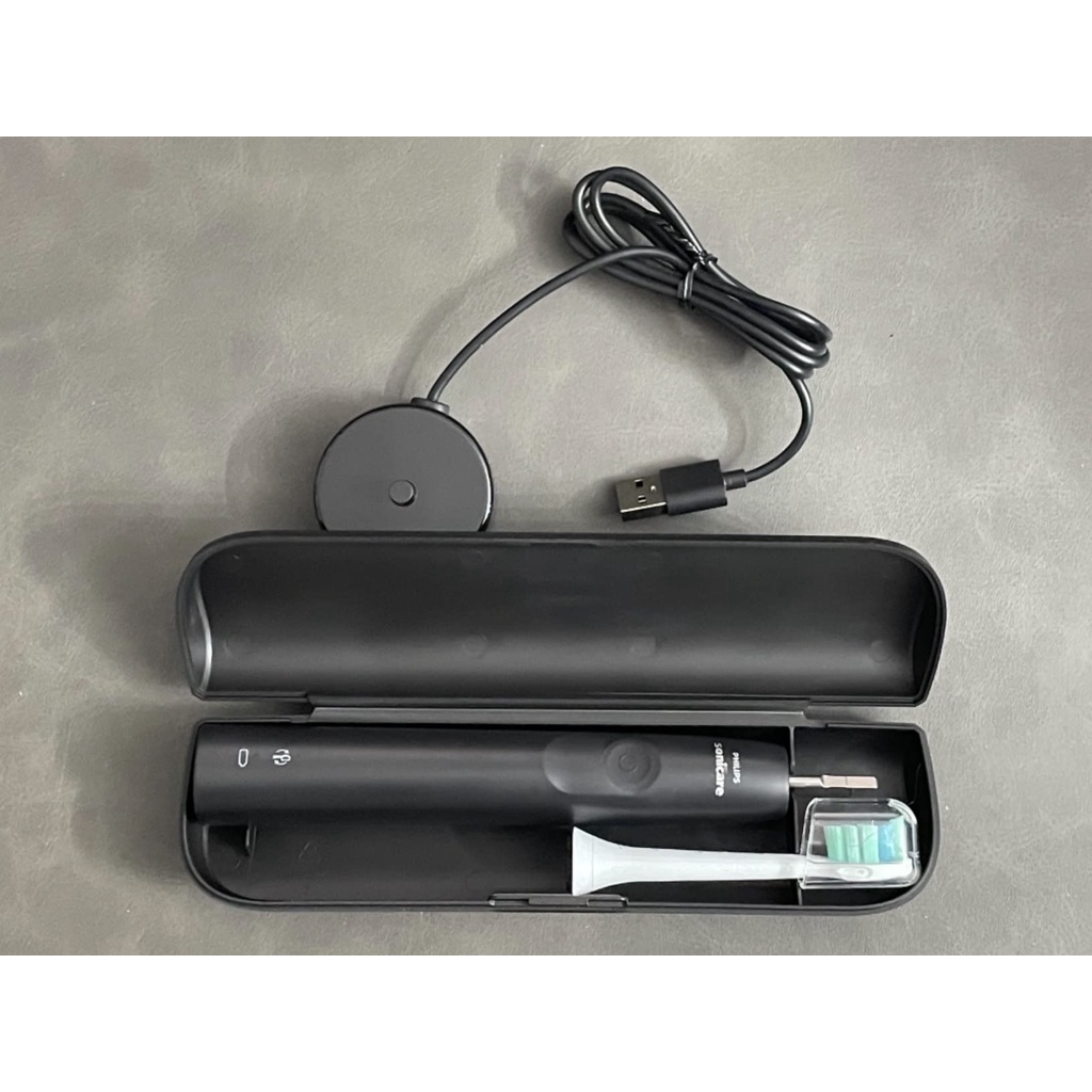 Bàn chải điện Philips HX3673 series 3100 kèm hộp đựng mang đi du lịch, hàng Đức